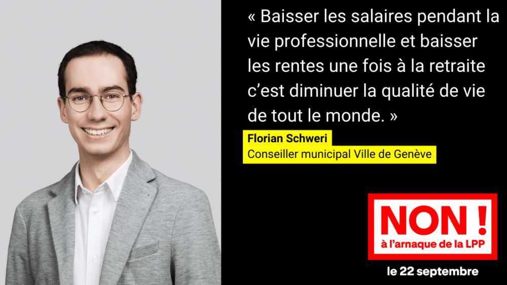 Baisser les salaires pendant la vie professionnelle et baisser les rentes une fois à la retraite c'est diminuer la qualité de vie de tout le monde.