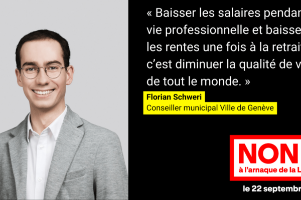 Baisser les salaires pendant la vie professionnelle et baisser les rentes une fois à la retraite c'est diminuer la qualité de vie de tout le monde.