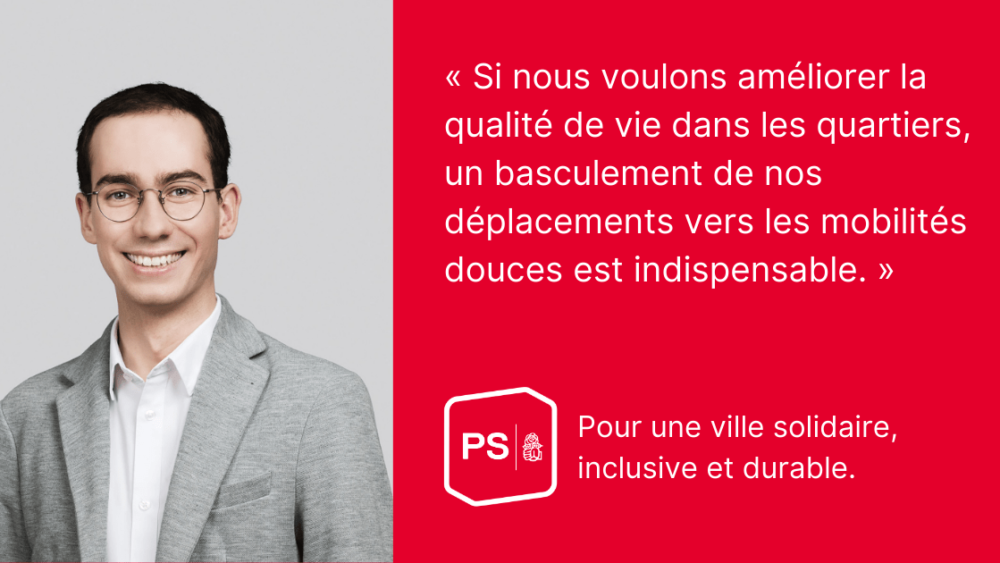 Si nous voulons améliorer la qualité de vie dans les quartiers, un basculement de nos déplacements vers les mobilités douces est indispensable.